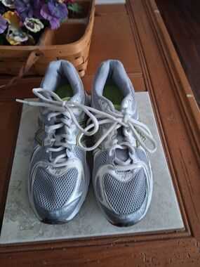 New Balance Gray and Lime Women's Running Sneakers